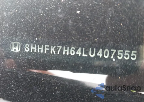 2020 Honda Civic Ex из США, поврежденный, VIN SHHFK7H64LU407555